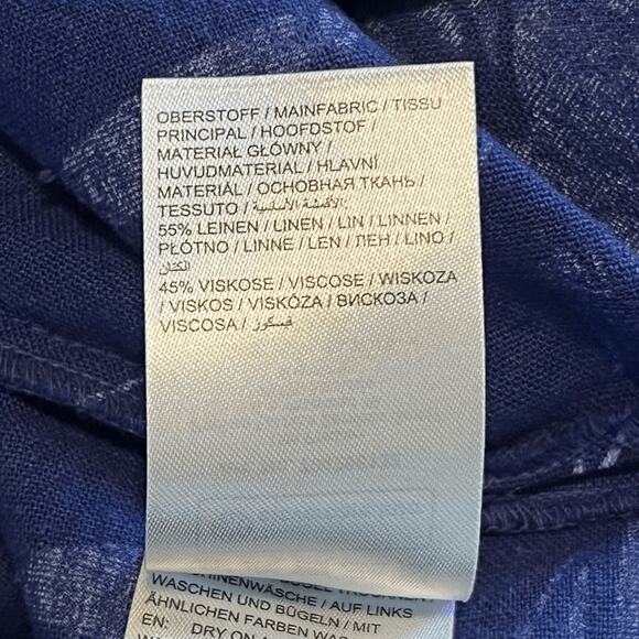 Ulla Popken Plus Size Linen Blend Caftan Dress - Picture 7 of 7